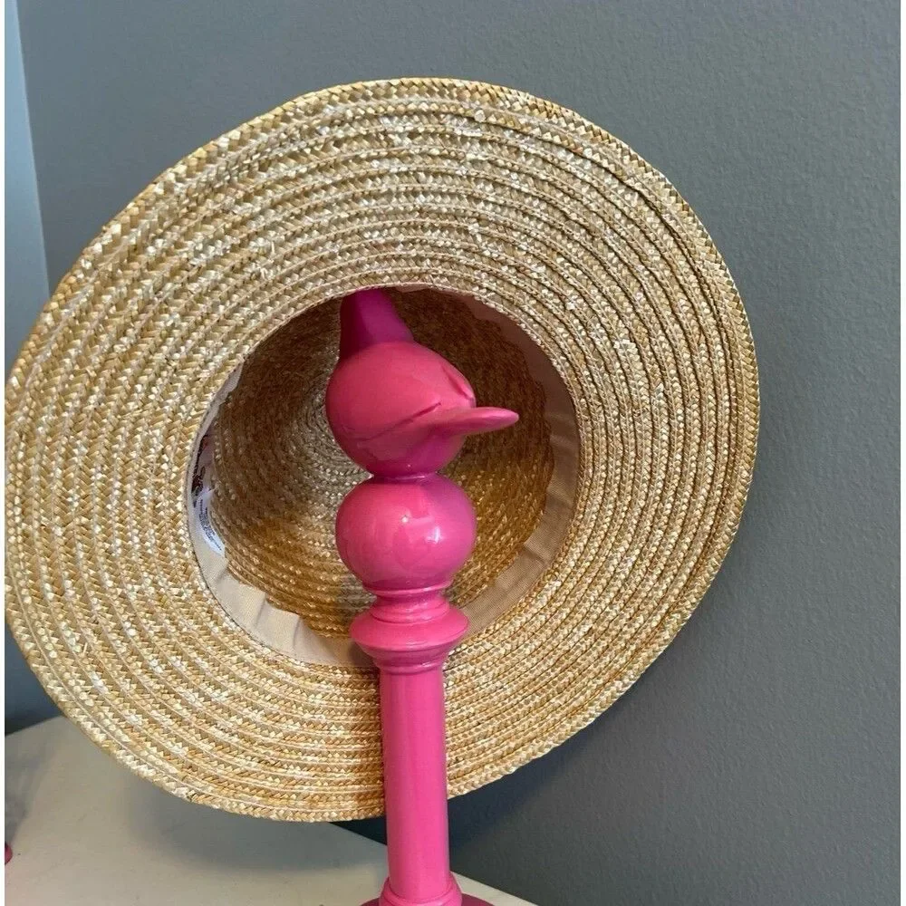 Disney Animal Kingdom Straw Safari Hat w/ Minne Mouse Leopard print band Girls V